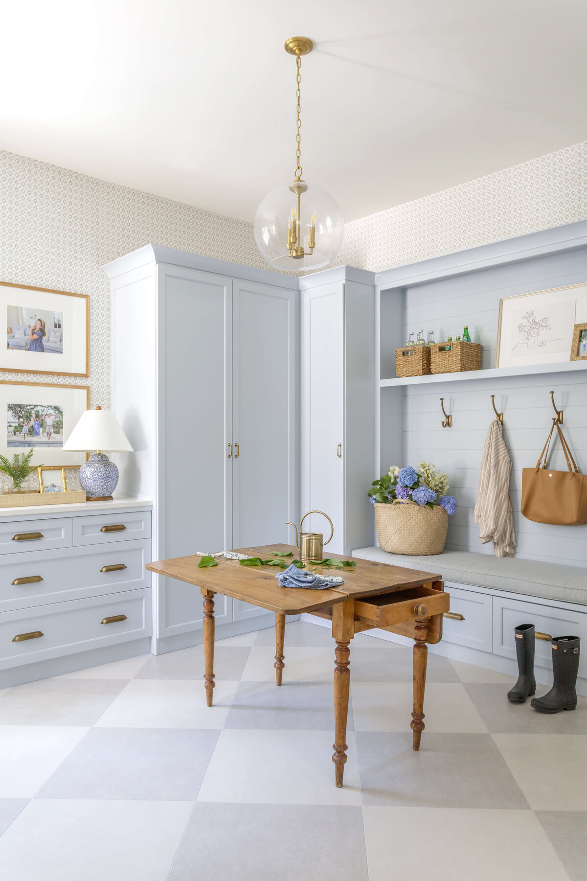 Lola Interiors Amelia Island Mudroom Storage