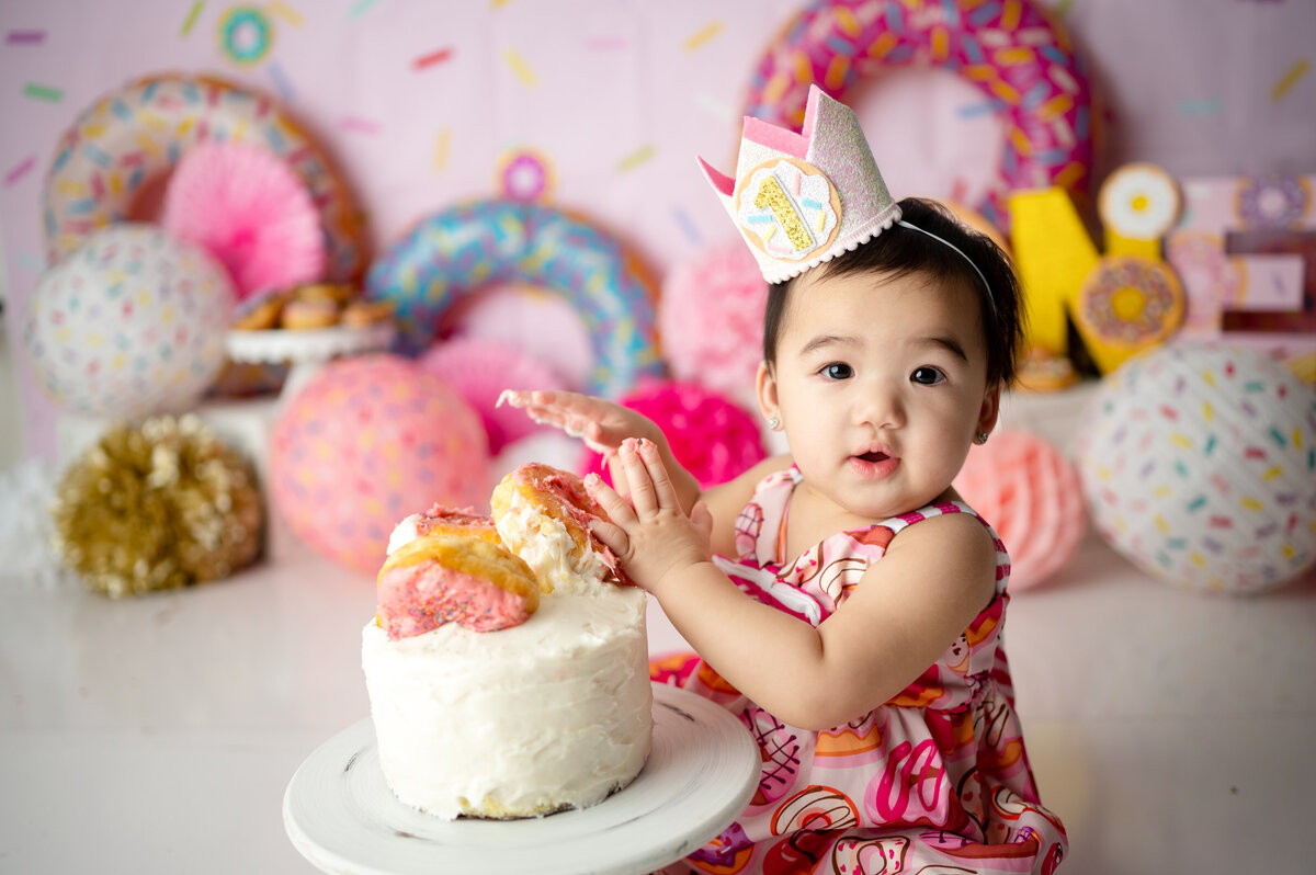 donut sprinkle cake smash pictures