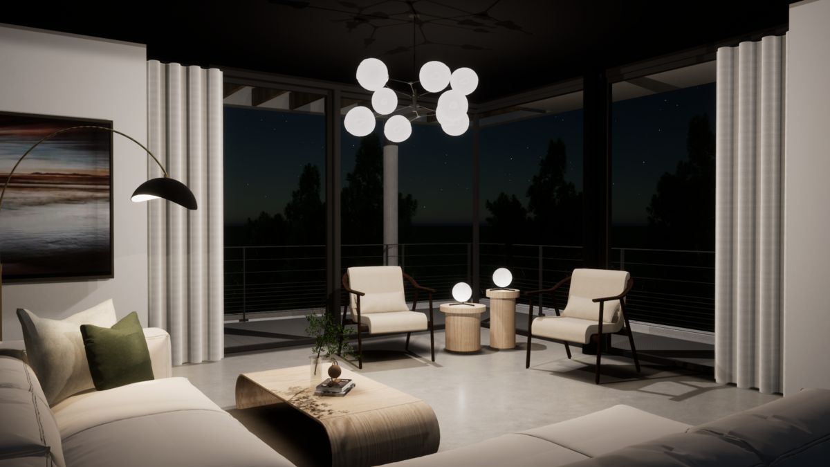 interior modern design lighting residential