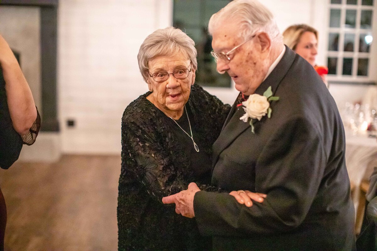 grandparents dance at wedding