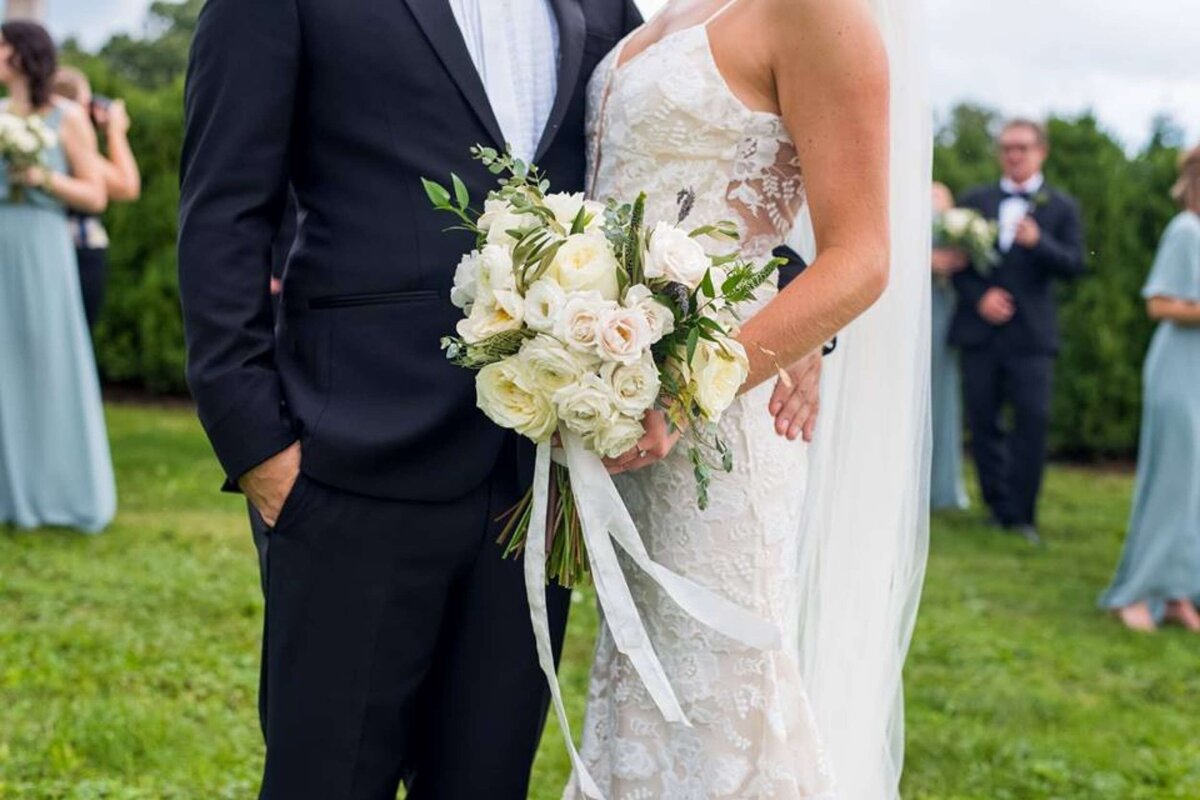 Garden inspired bridal bouquet at a luxury Italian inspired Chicago North Shore wedding.