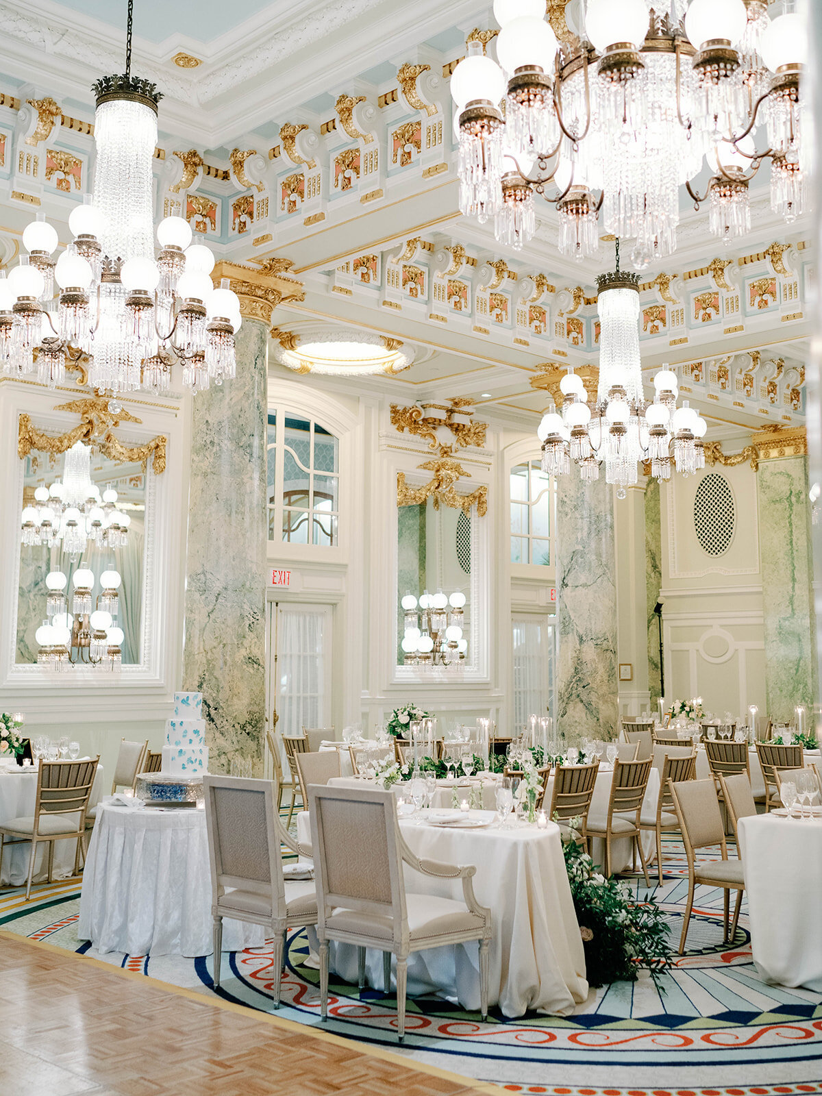 Wedding reception at the crystal room