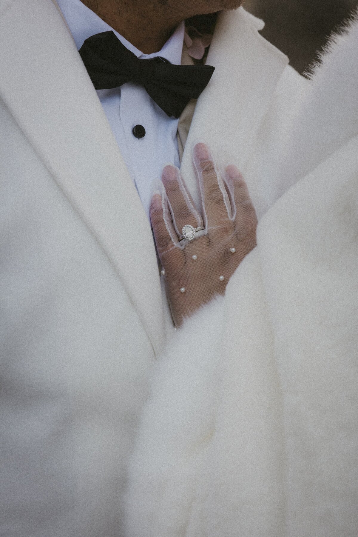 Central Park NYC Winter Elopement Ring Photo