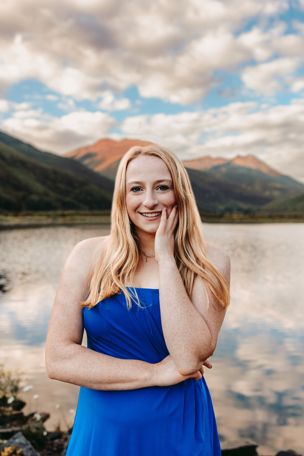 Addie poses for her Ouray senior pictures.
