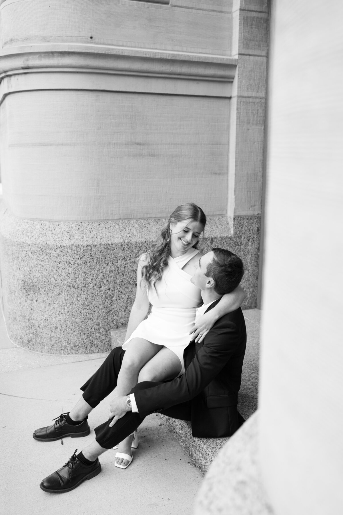 Downtown Milwaukee Elegant Engagement Session-7