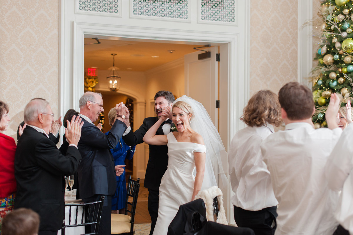 Bride and groom at Washington Golf and Country Club luxury Washington DC wedding