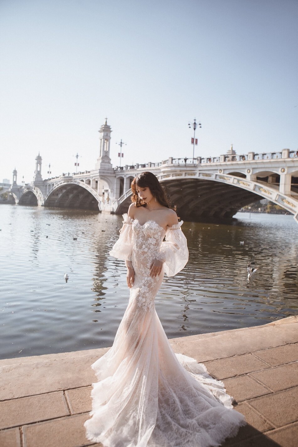 Destination wedding photoshoot, Ricca Sposa Couture dress.