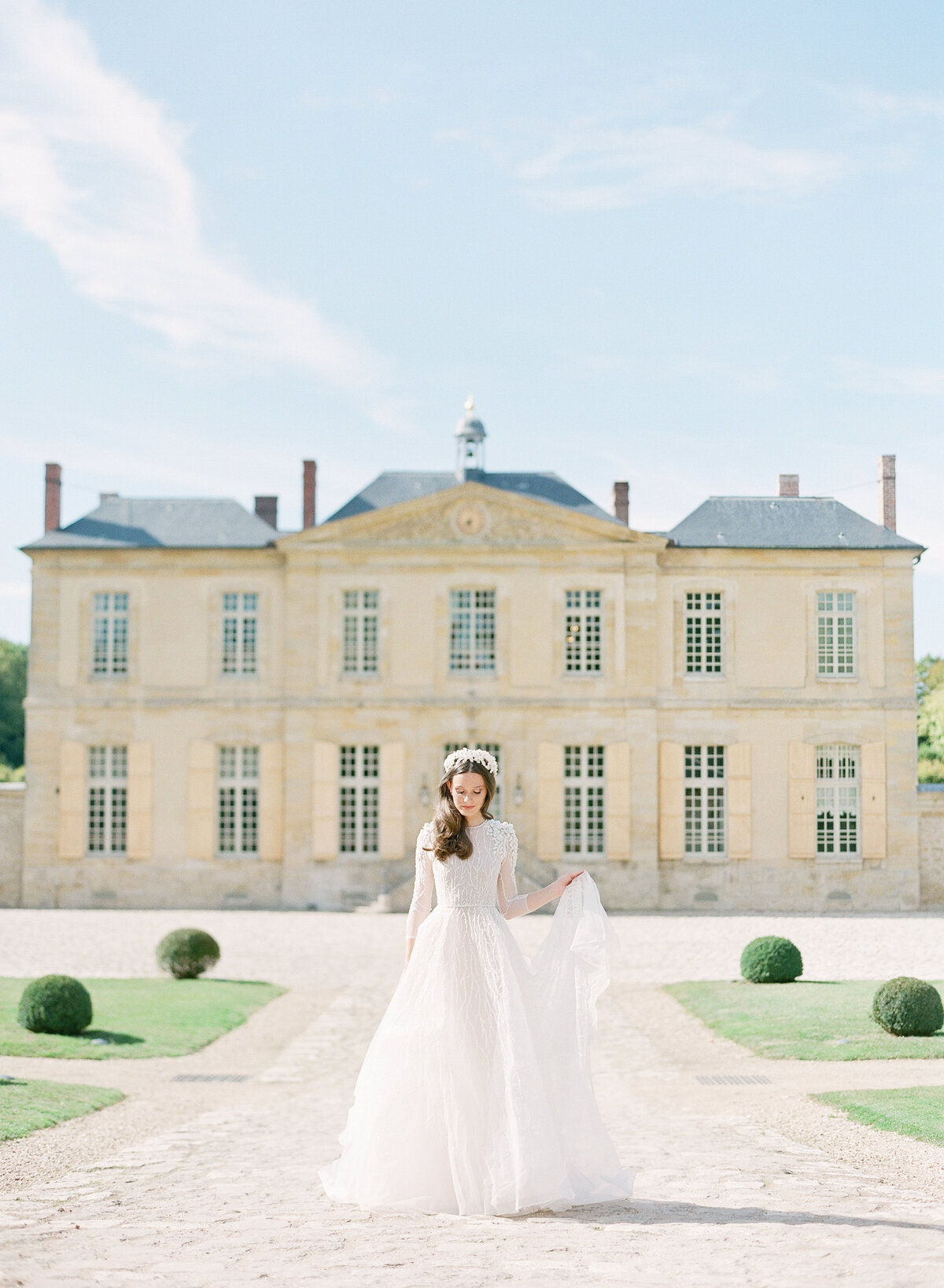 Château de Villette bride in France