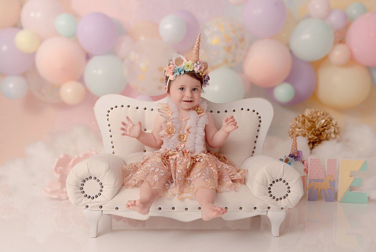 Brampton and Caledon Cake Smash Photographer - Signature Backdrops -  Precious Moments Photography - Newborn & Family Photographer