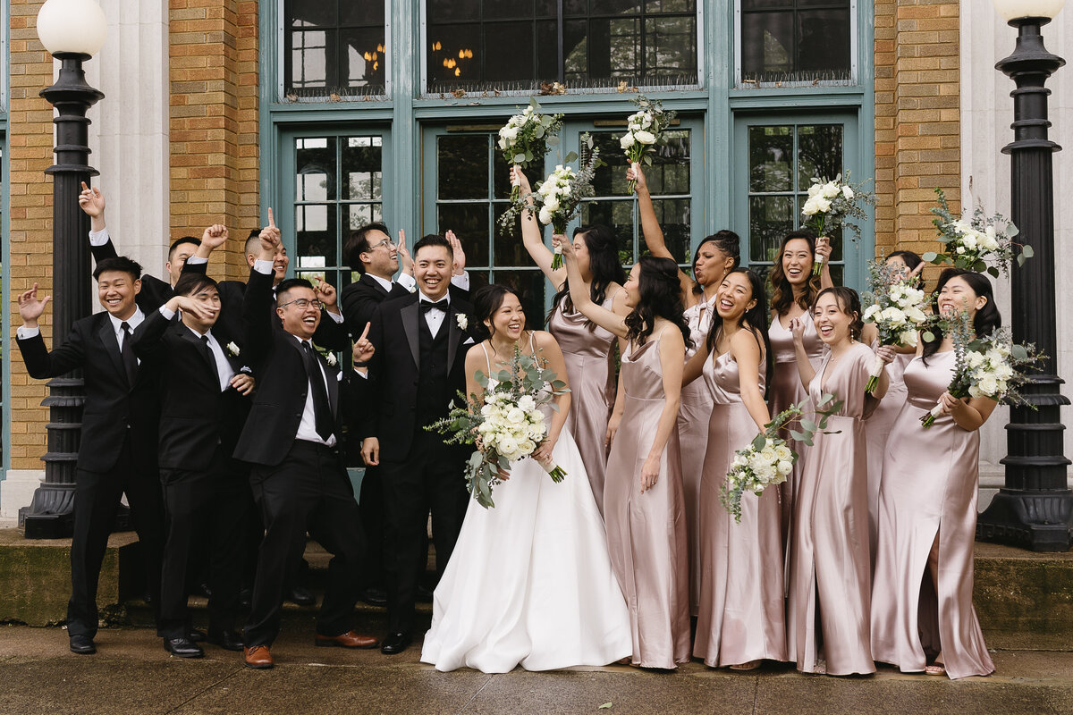 chicago wedding party