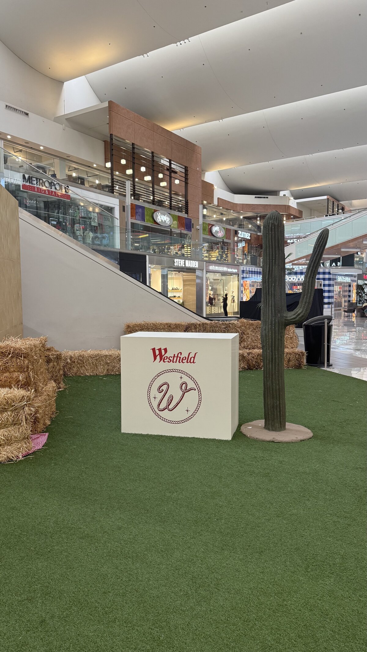 Westfield Saloon themed installation by The Works Collective | experiential event build in Culver City, California.
