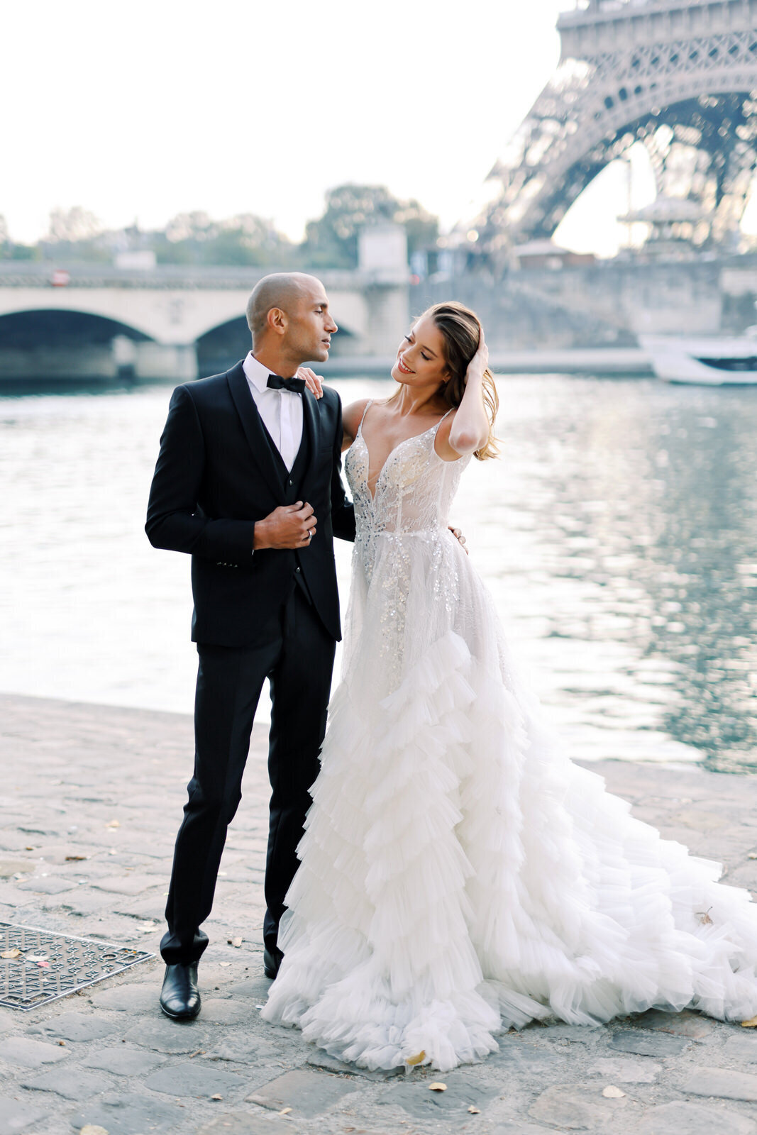 Modern Film Wedding Photography in Paris France 46