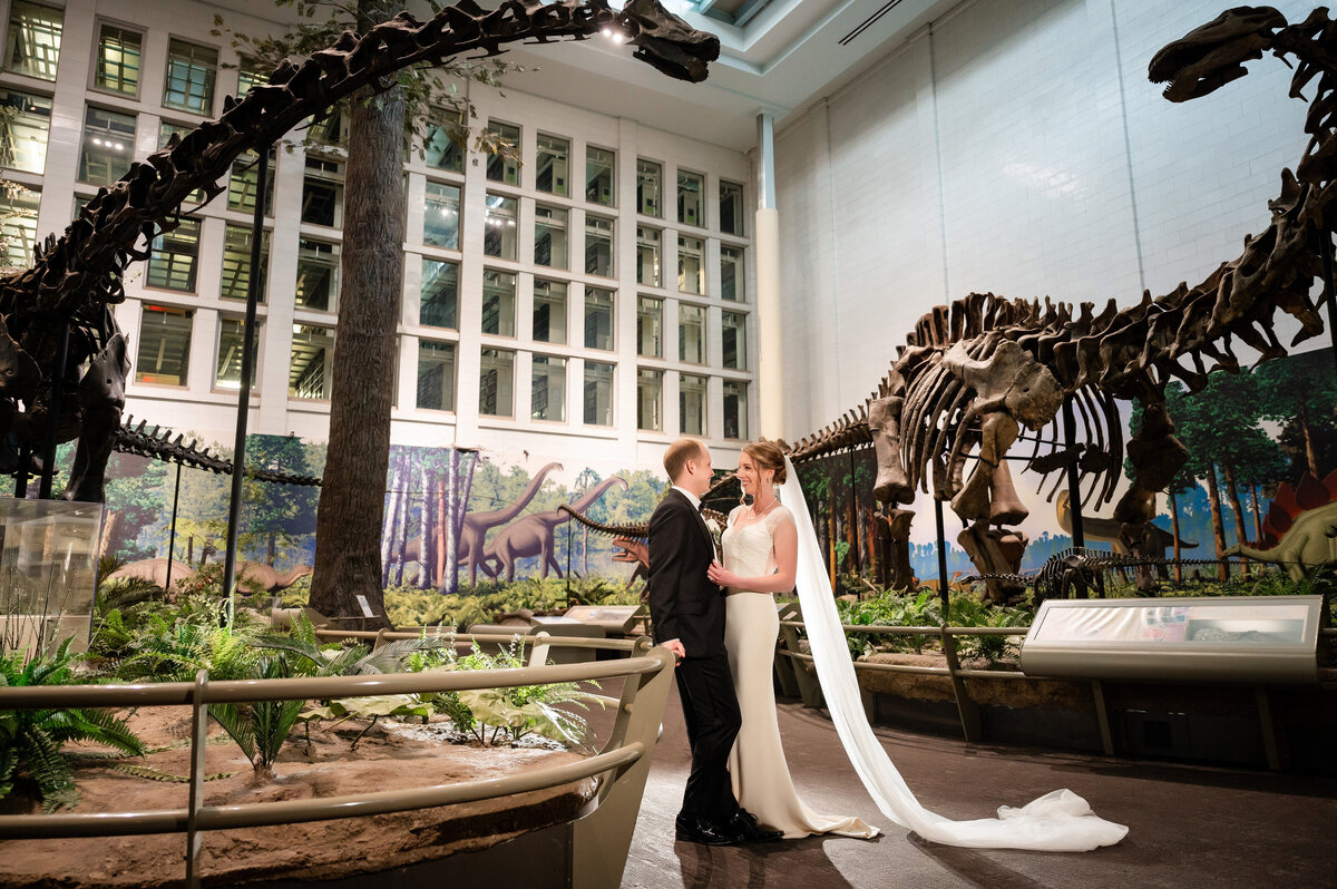 dinosaur wedding picture carnegie museum of history