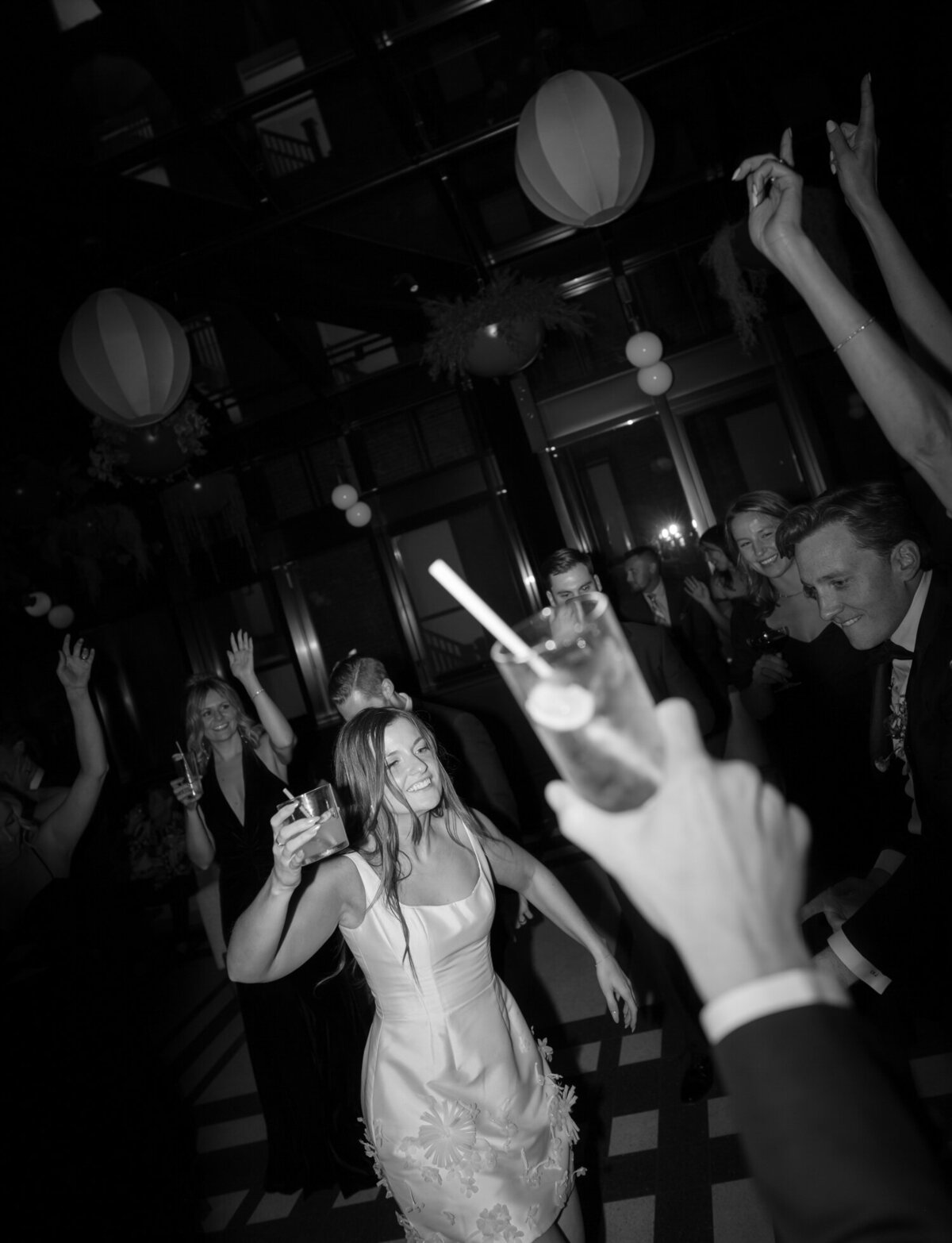 candid dance floor photography at Shinola Hotel birdy room