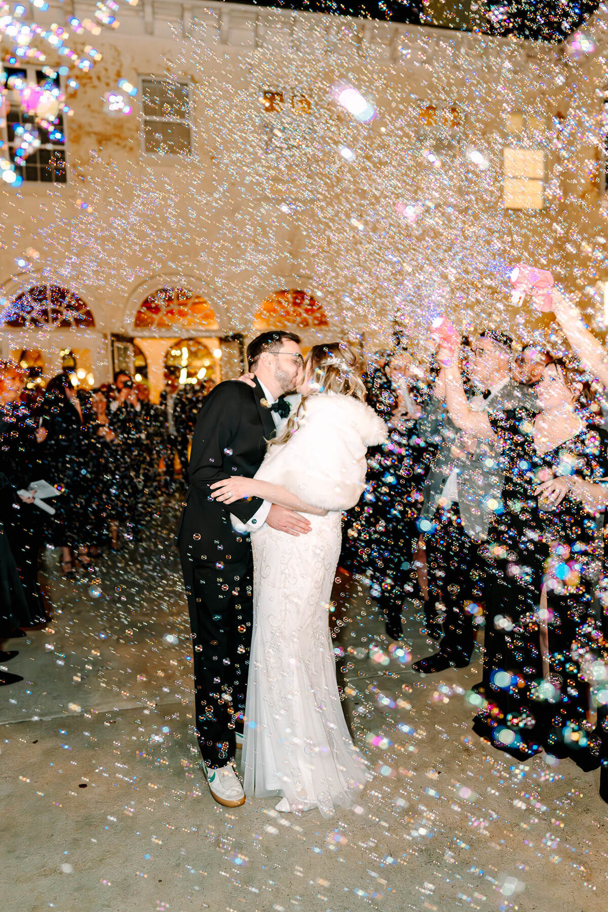 Gabby_Darling_Photography_wedding_photography_gallery_bella_cosa_bubble_exit