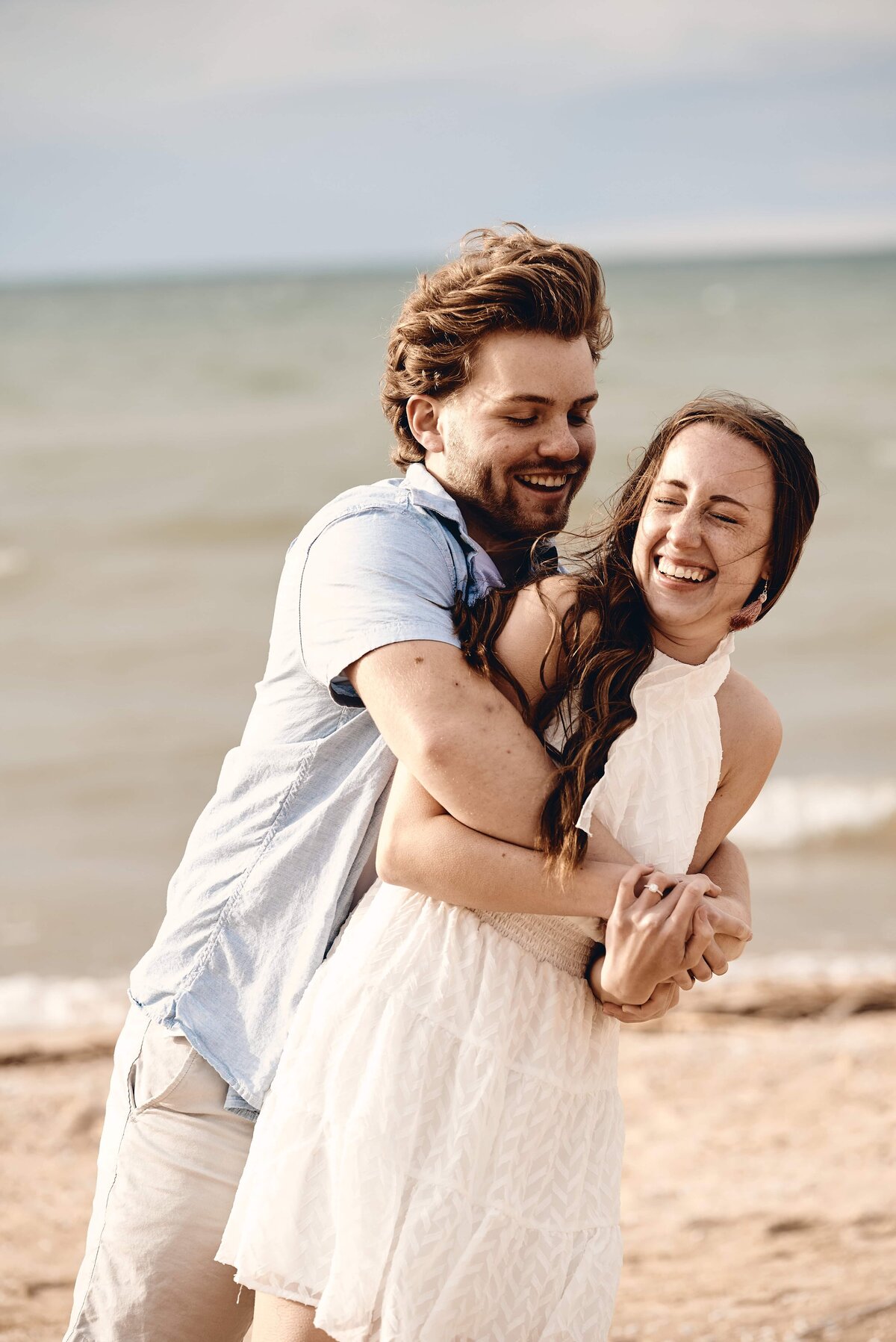 Sleeper State Park Beach Engagement Caseville, Michigan_105