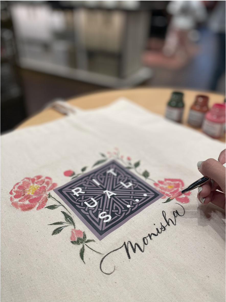 painting on bags
