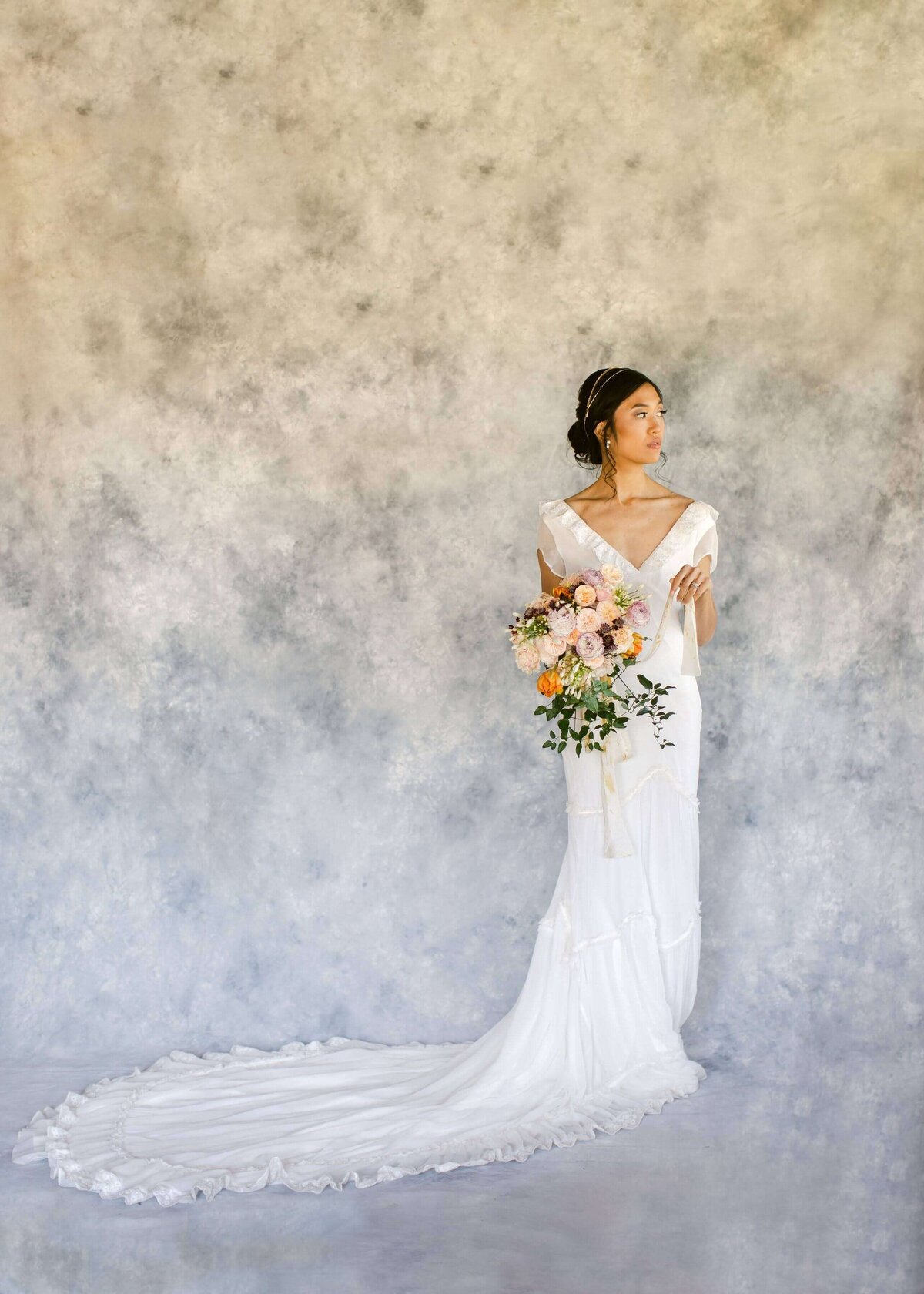 Bride in a gown by Daughters of Simone for her Atlanta Wedding