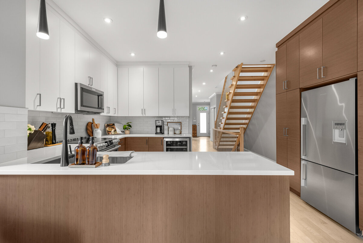 final image of our downtown bamboo interior and kitchen design project