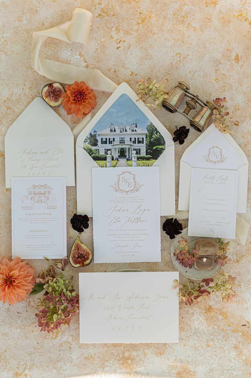 Fall Wedding Invitation Ideas CT RI MA