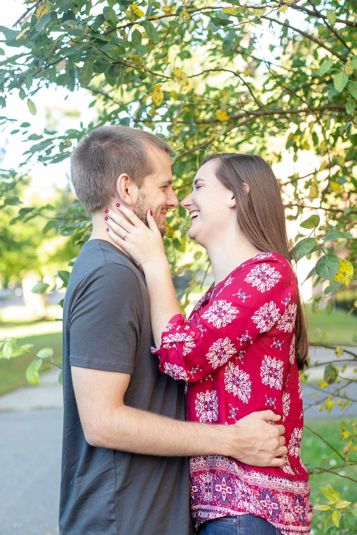 Young Engagment Couple at UNH