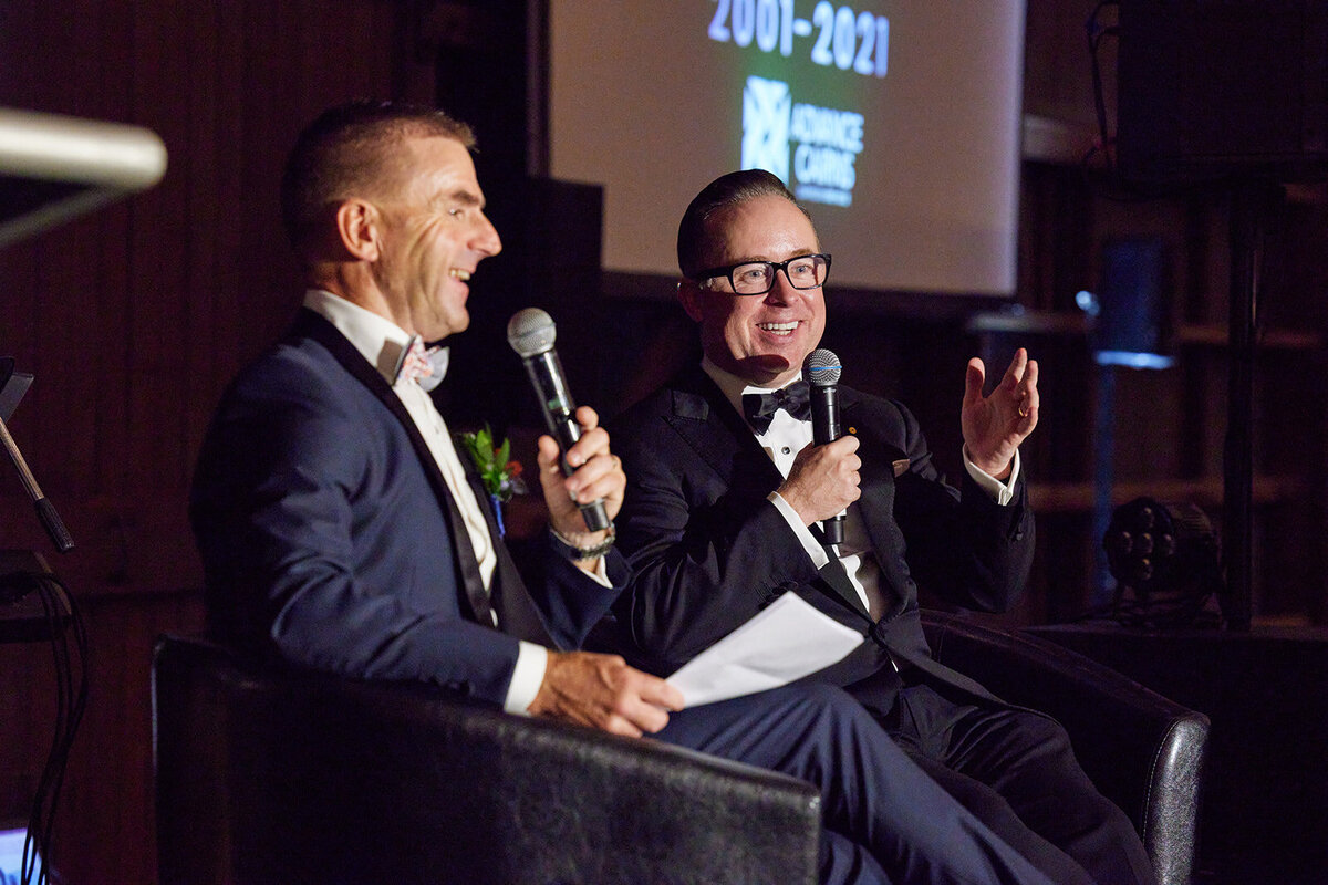 Event photography of gala dinner with guest speaker Alan Joyce