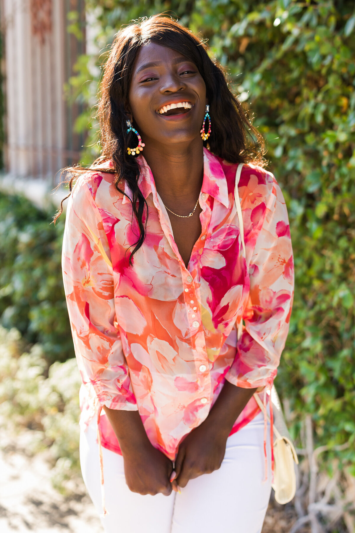 fashion portrait of woman in old town Scottsdale