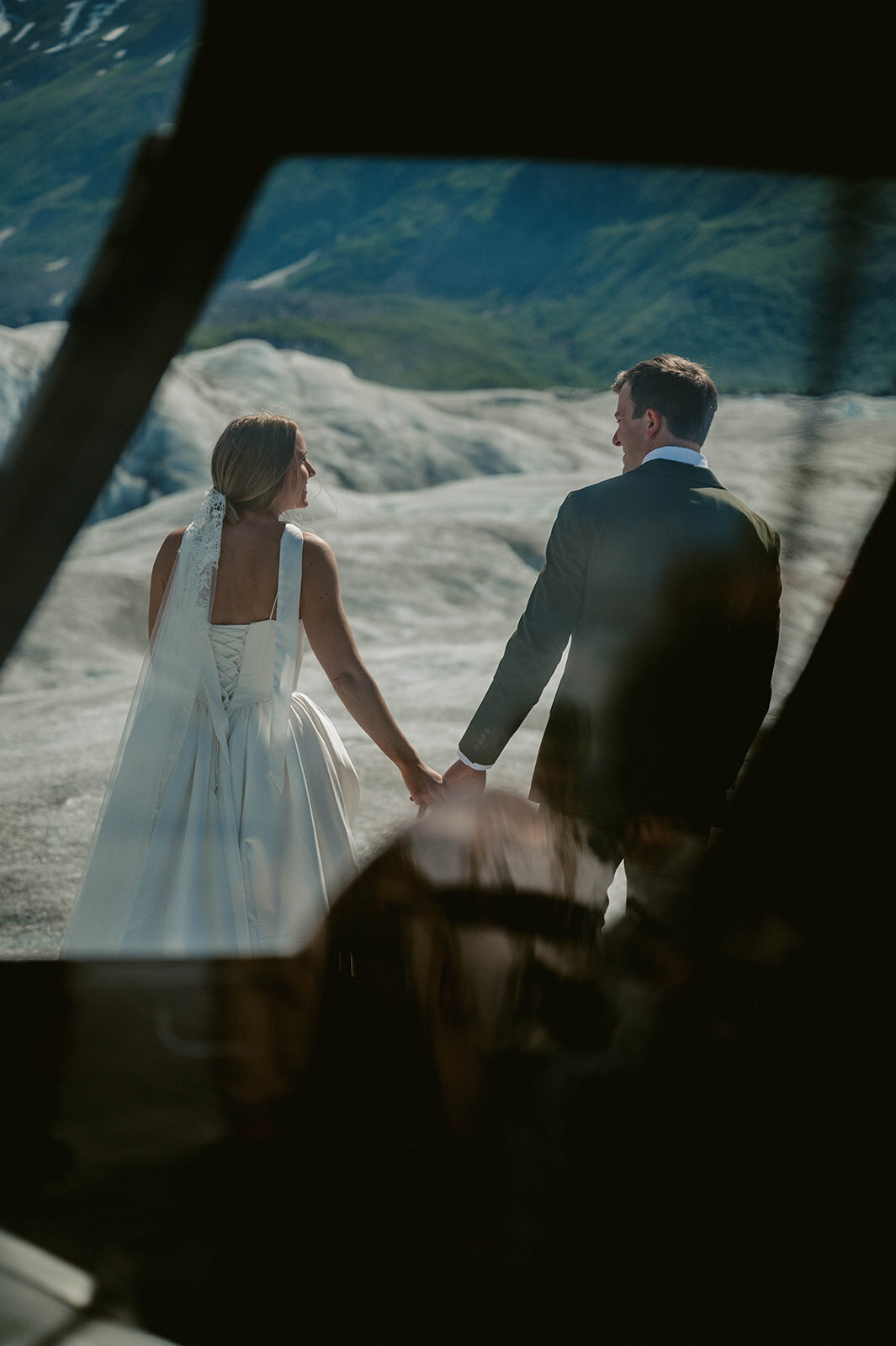 Couple hold their hands