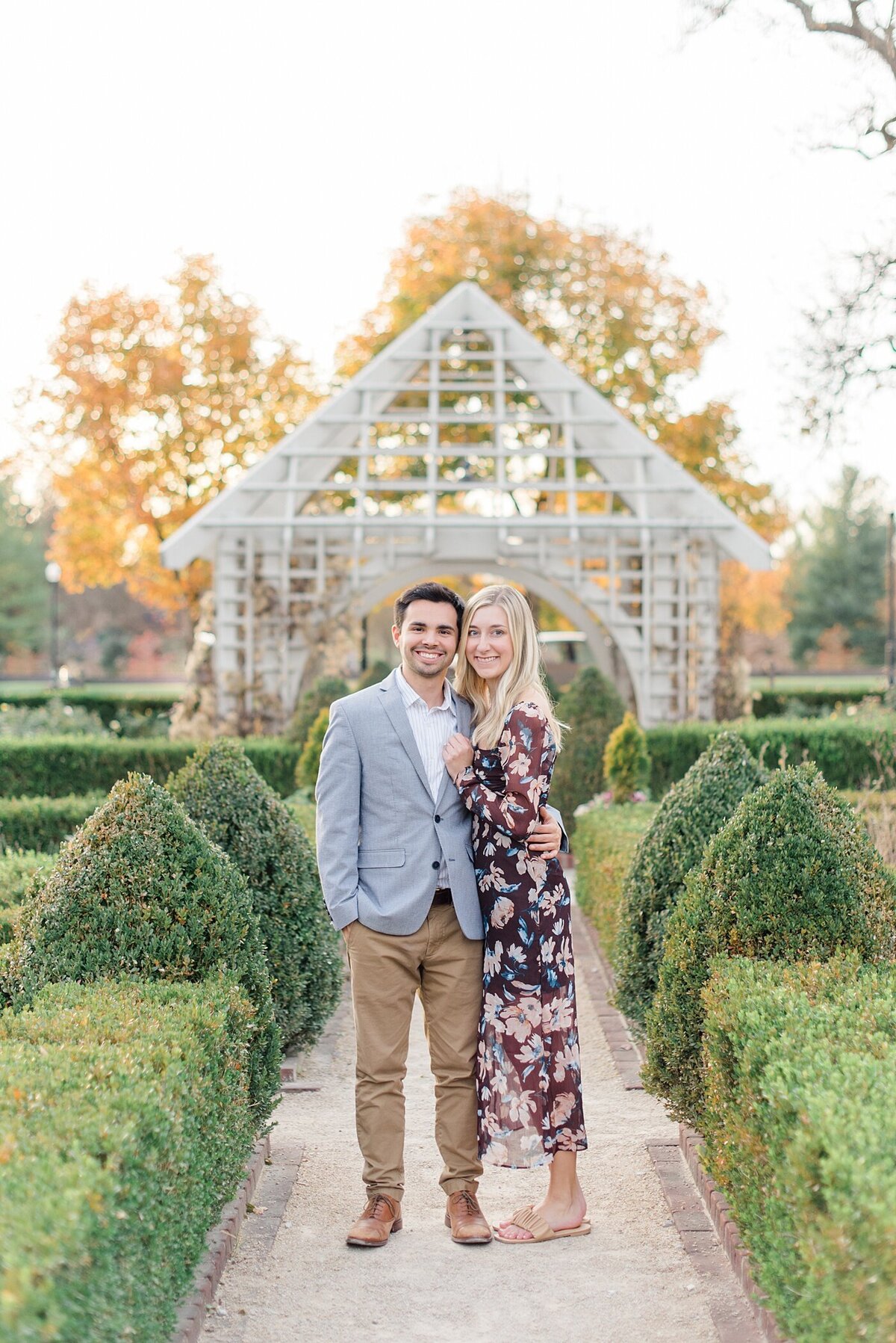 Couple smiles at Franklin Park taken by Ohio Wedding Photographers