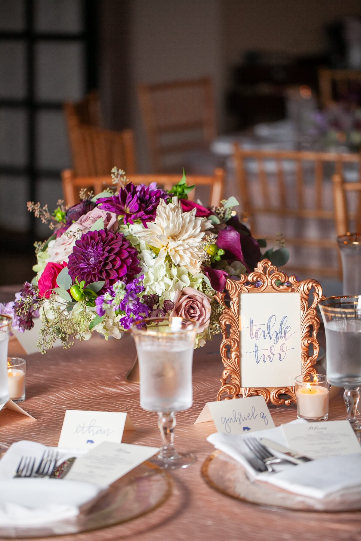 purple-gold-tablescape-asheville-wedding