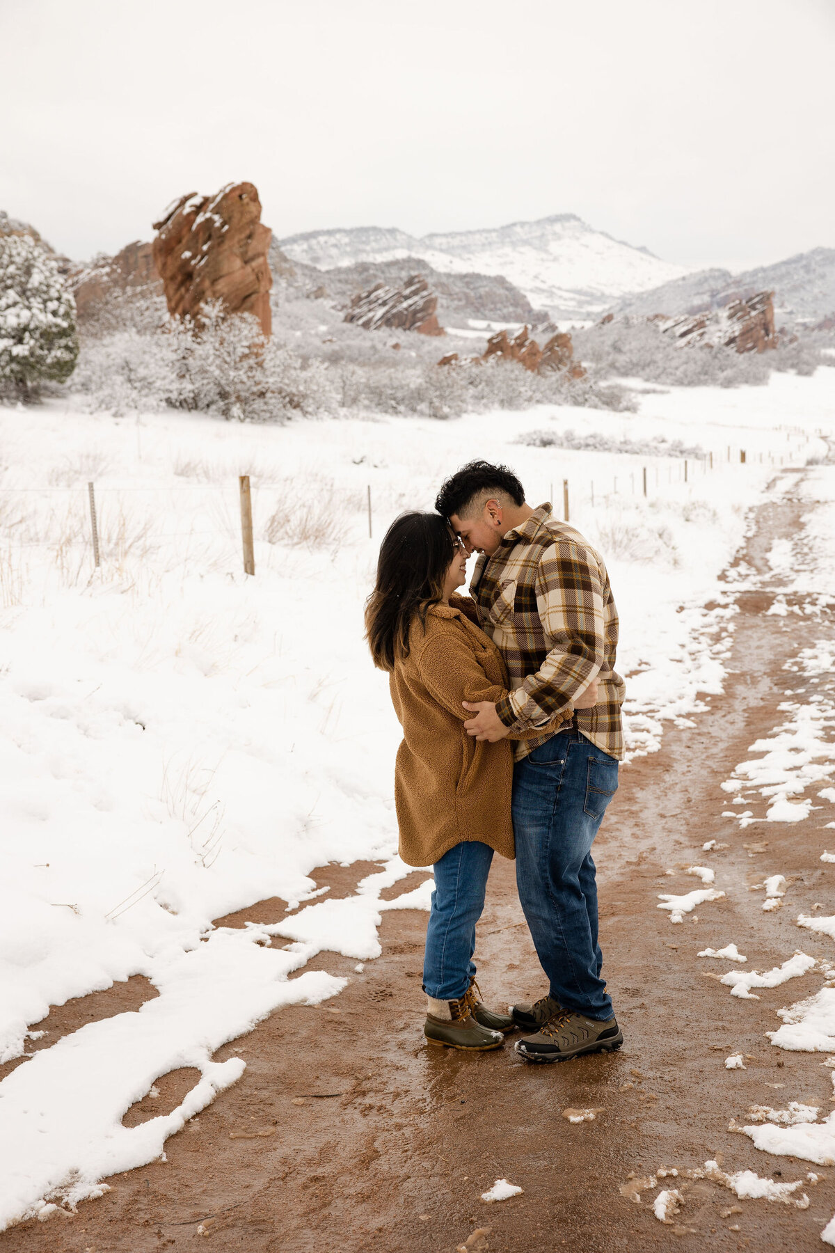 Couples snowy vacation ideas in denver
