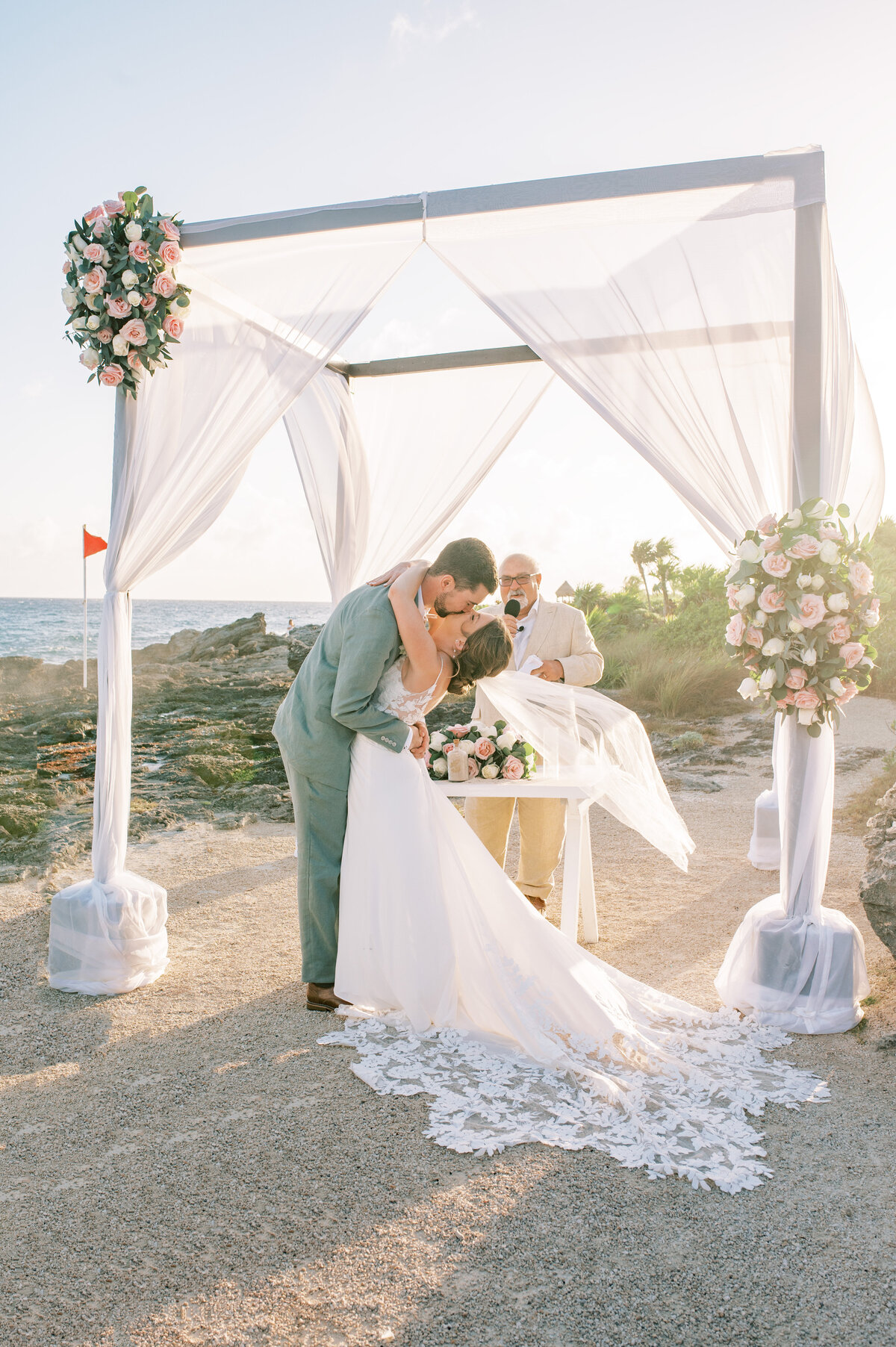 Ceremony on the beach in Mexico