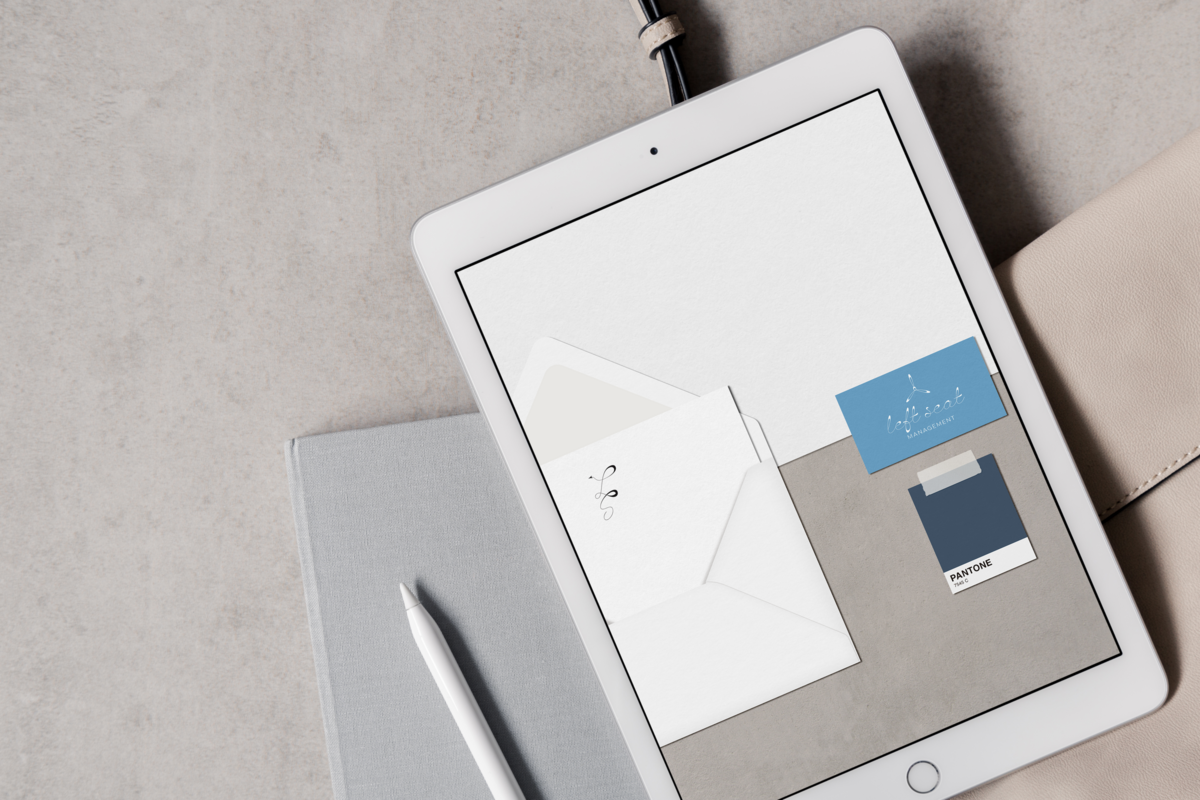 Stationery Mockup on iPad