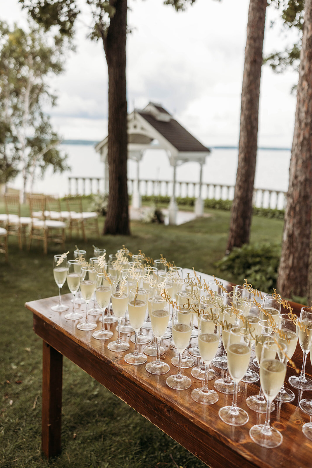 Red Pine Point Indian River Michigan Intimate Wedding Ceremony K. E. Rogers Photography-5