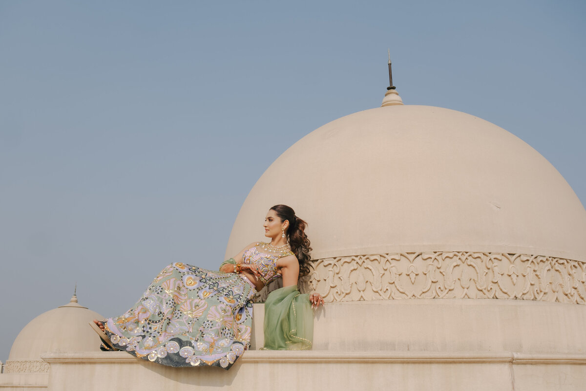 GURUGRAM WEDDING| ITC GRAND | BRIDE SOLO PORTRAITS | PORTFOLIO | TEAM OMBRE