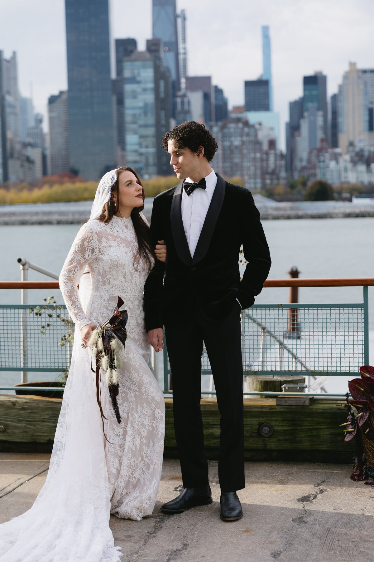 meredith-michel-editorial-wedding-couple-looking-at-each-other