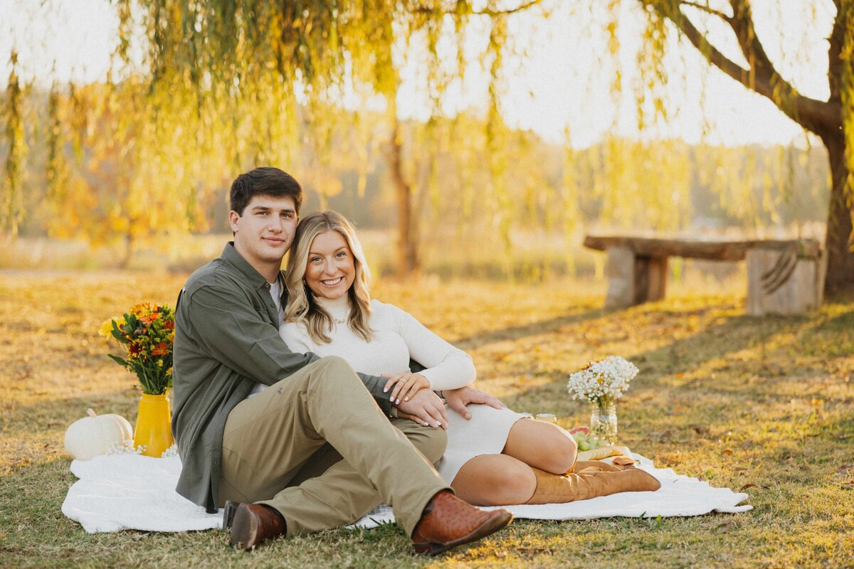 couple smiling at camera