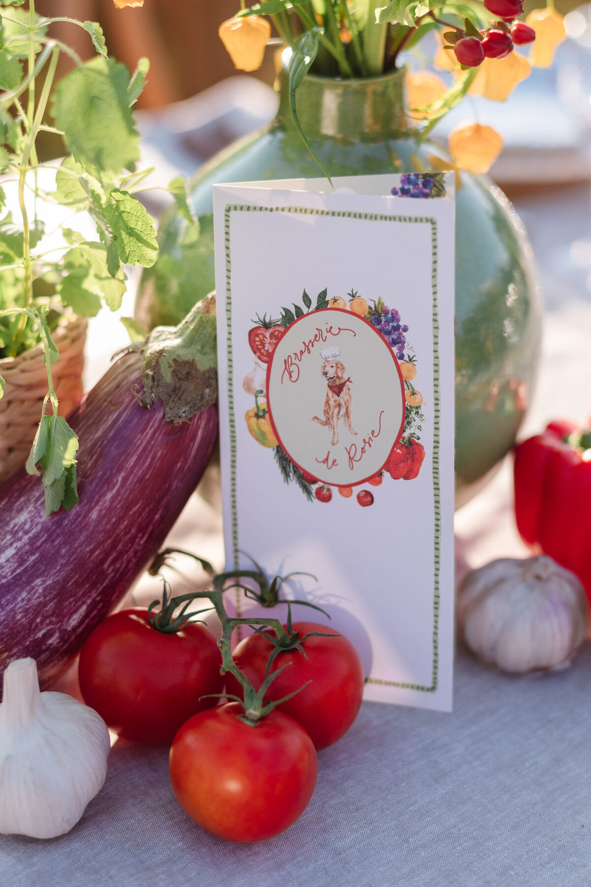 Illustrated-dog-wedding-menu