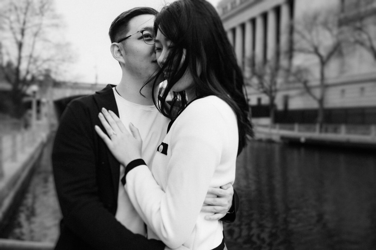 surprise proposal portrait downtown ottawa