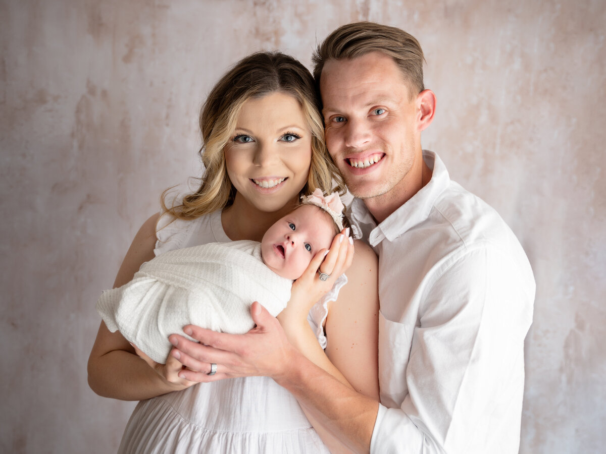 family picture with newborn baby