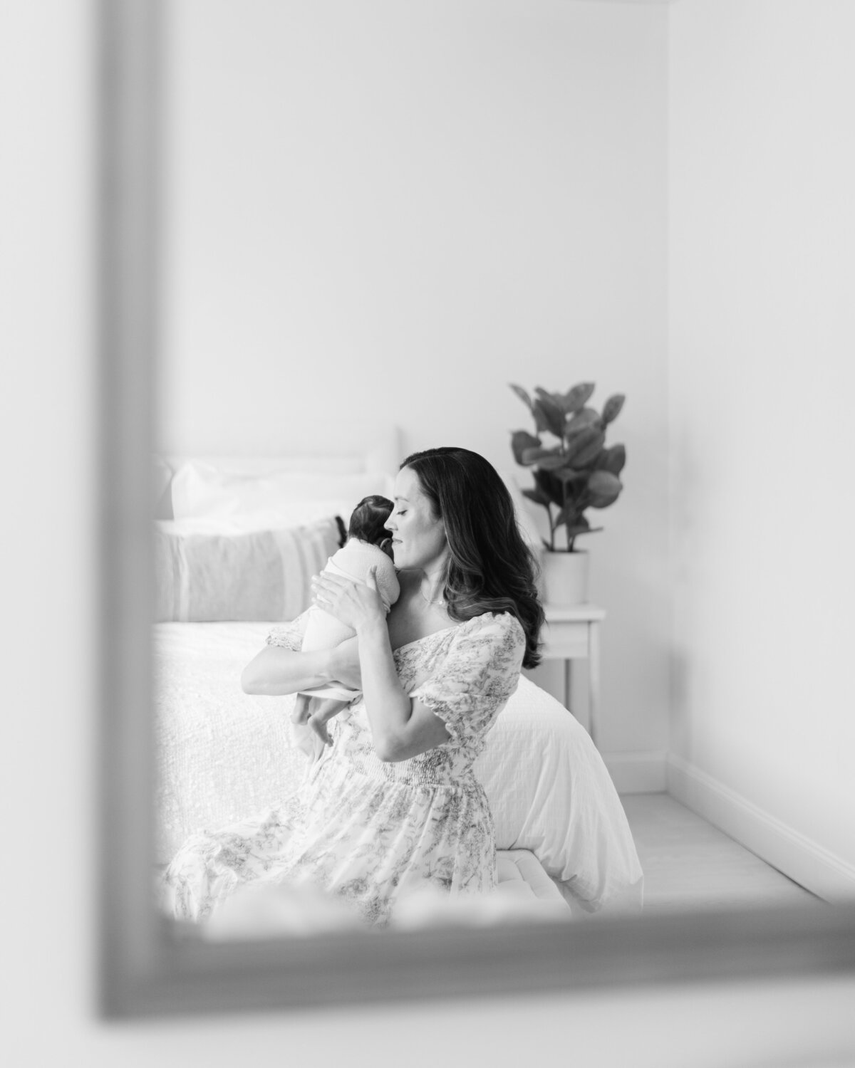 Newborn photography session with siblings at a Philadelphia photography studio - 6