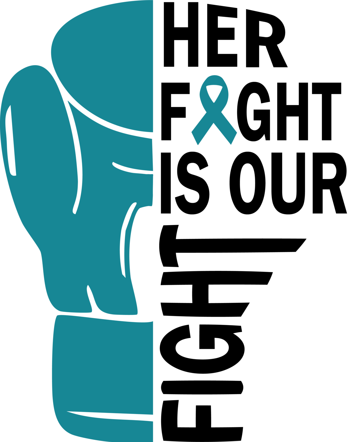 Cervical Cancer Vector Art Work For Custom Apparel