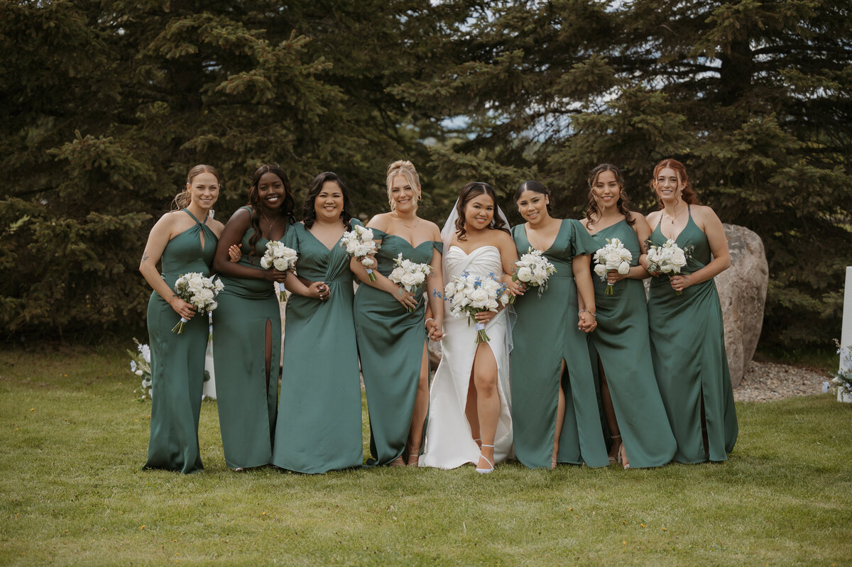 Alberta bridal party photos