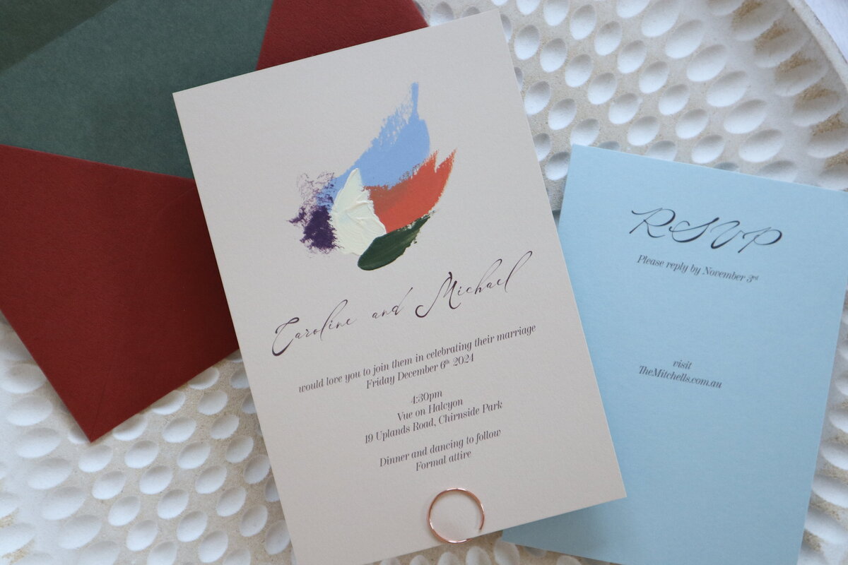 Painted-wedding-invitations