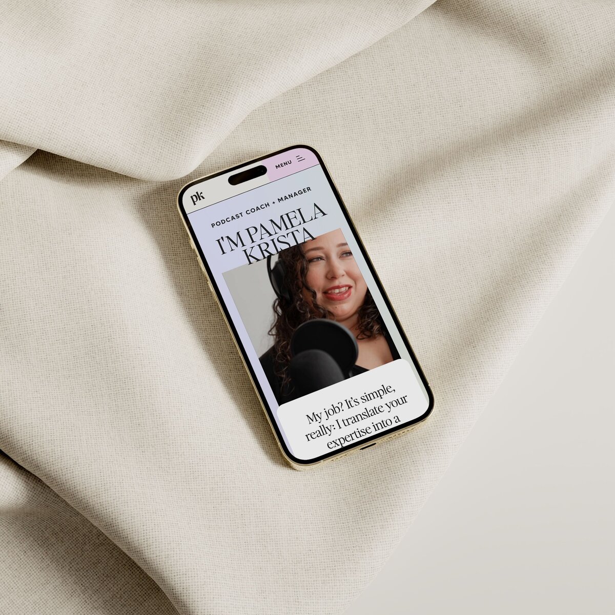 Custom Website for Podcasting