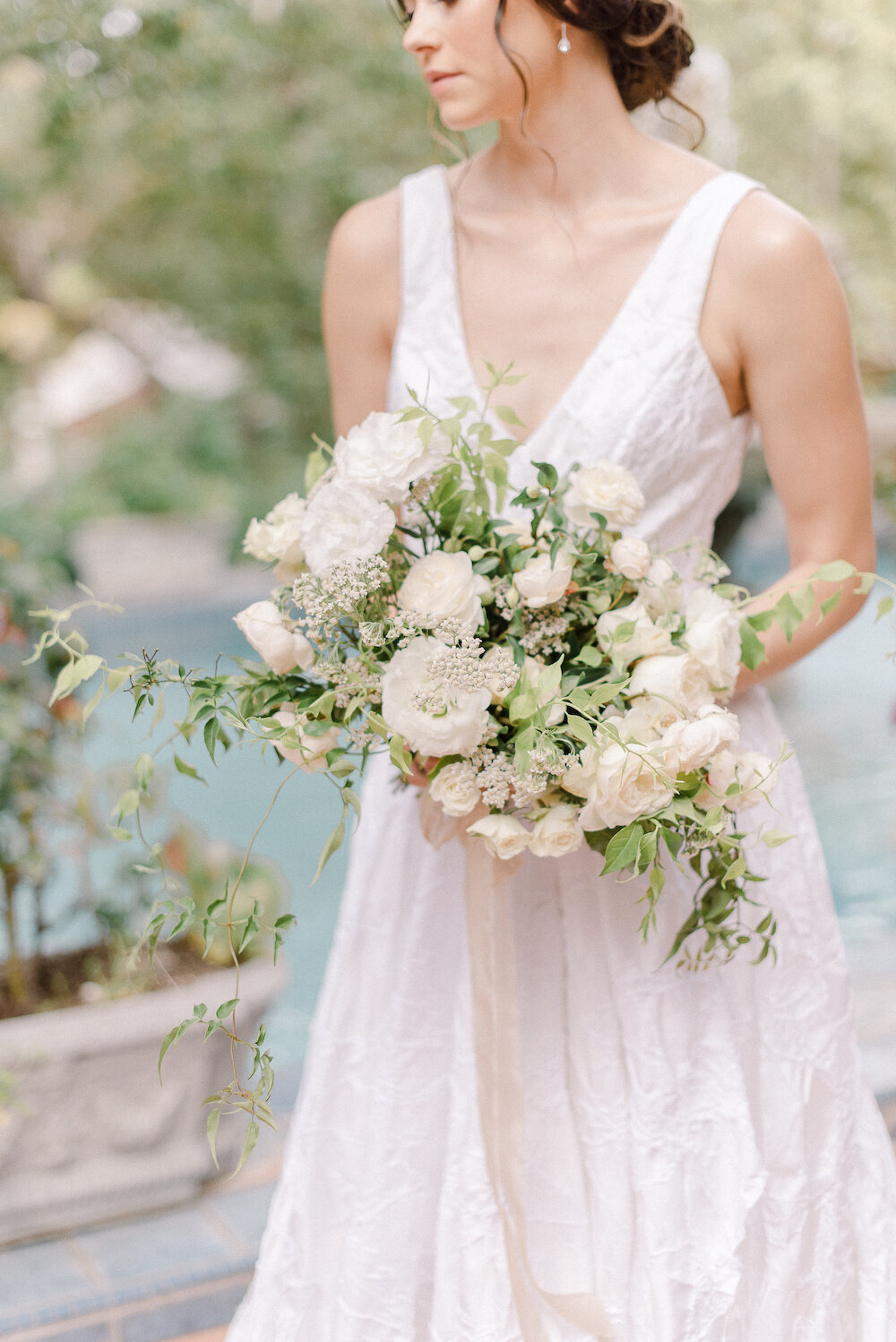 Romantic White Wedding Bouquet
