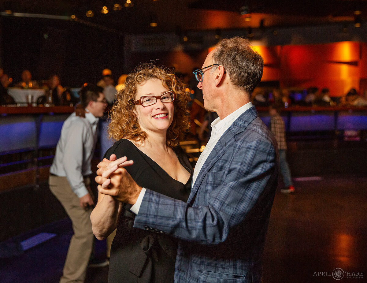 Couple Dancing at Bat Mitzvah Party in Denver CO