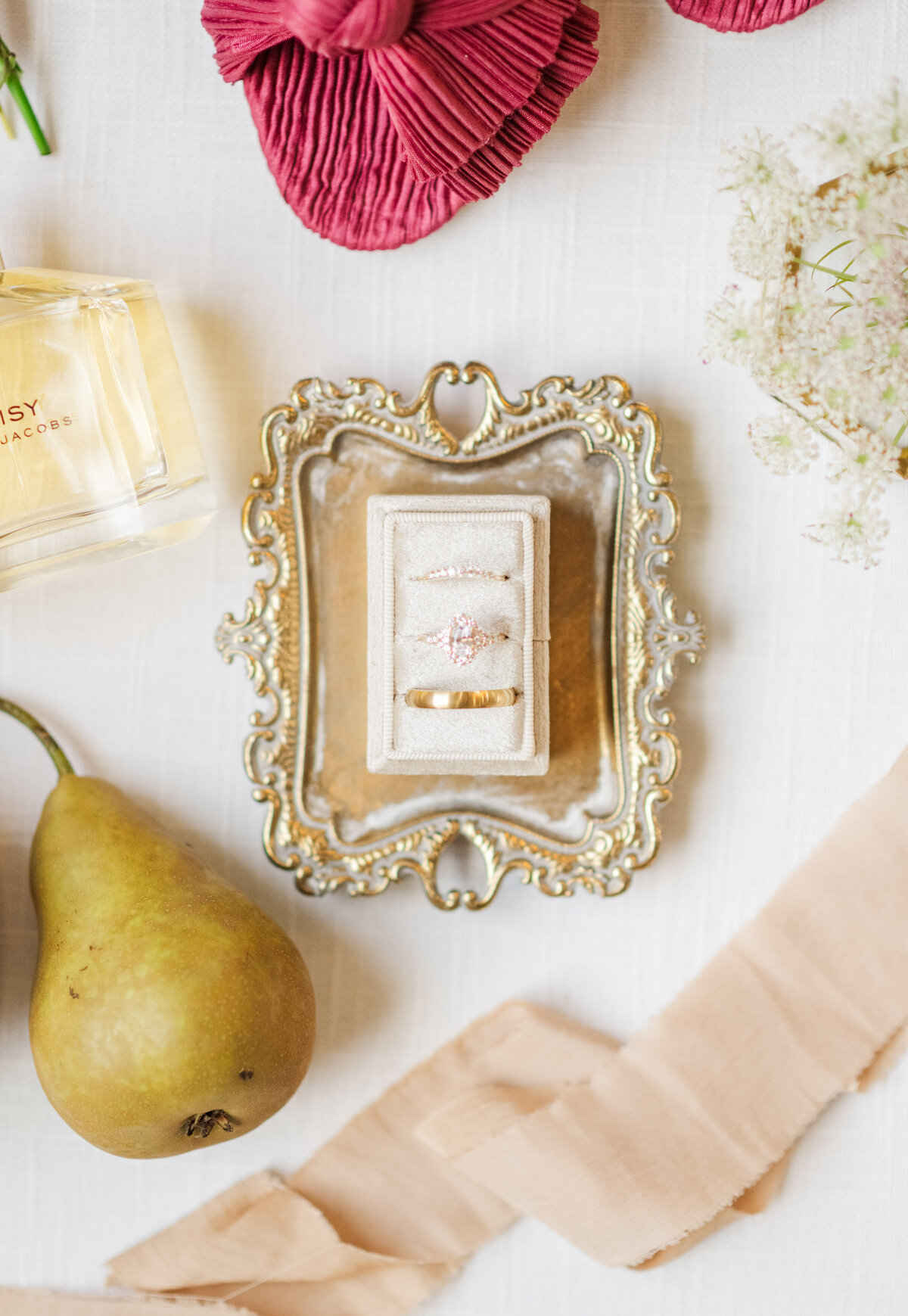 Wedding Ring Flat lay | Montana Wedding Photographer