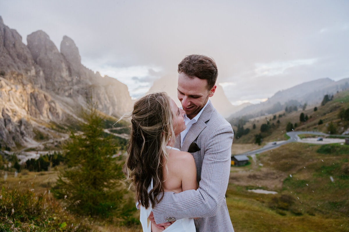 Passo Gardena Elopement -16