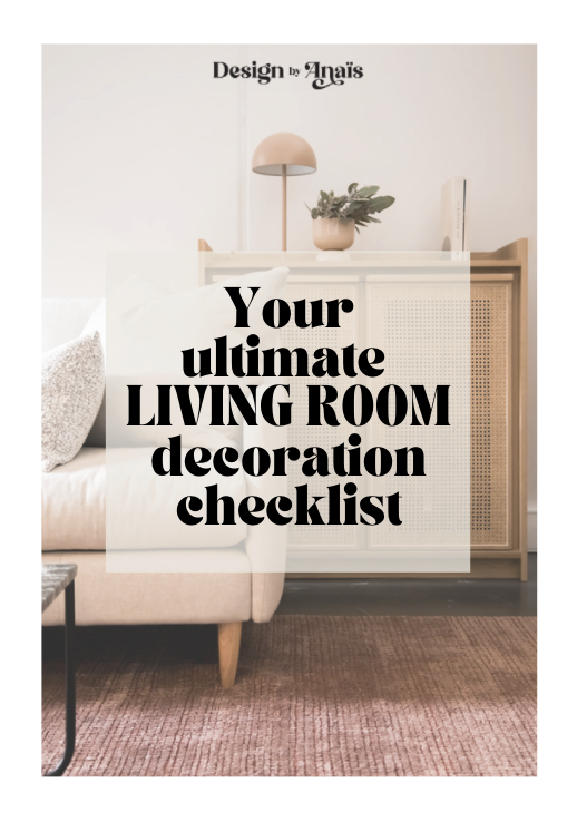 Download the living room decoration checklist